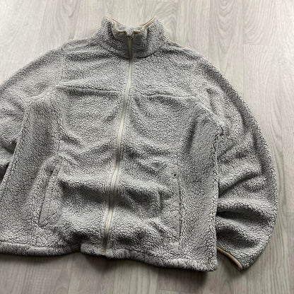 VINTAGE Y2K COLUMBIA ZIP UP FLEECE CREAM