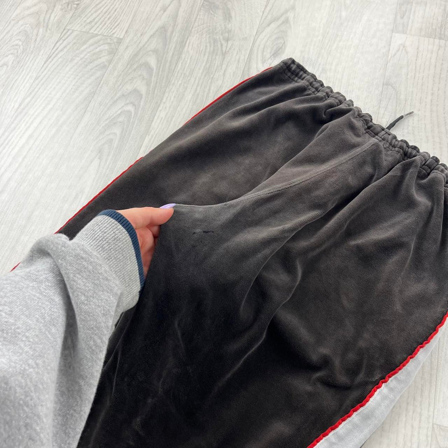 VINTAGE Y2K PUMA LOW RISE VELOUR TRACKSUIT BOTTOMS BROWN