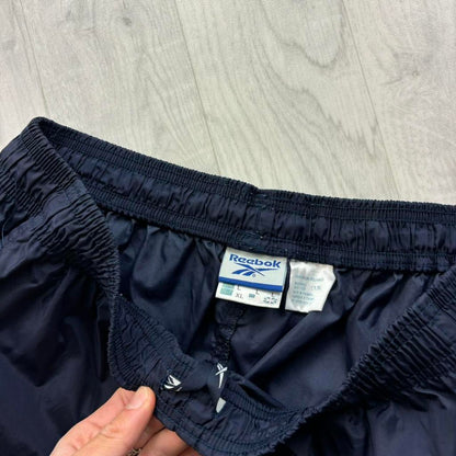 VINTAGE Y2K REEBOK BAGGY TRACKSUIT BOTTOMS NAVY