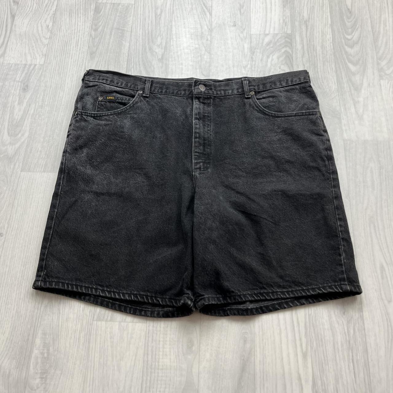 VINTAGE Y2K LEE BAGGY JORTS BLACK