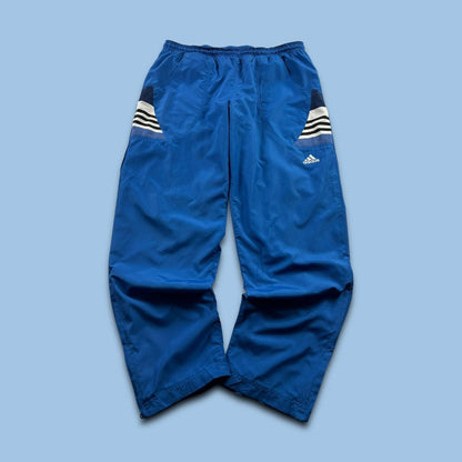 VINTAGE Y2K ADIDAS BAGGY TRACKSUIT BOTTOMS BLUE