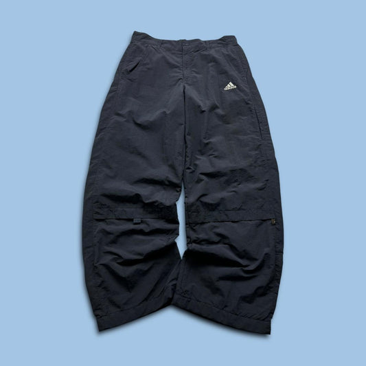 VINTAGE Y2K ADIDAS BAGGY TRACKSUIT BOTTOMS NAVY