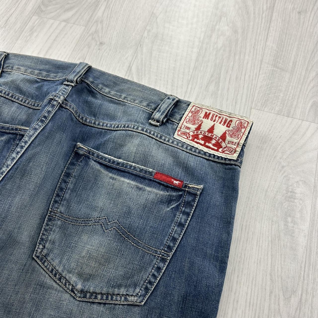 VINTAGE Y2K MUSTANG BAGGY JEANS BLUE