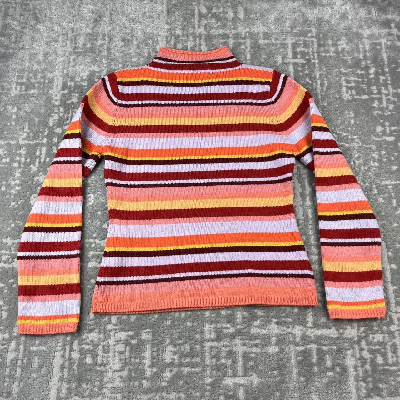 VINTAGE Y2K ROXY STRIPED KNITTED JUMPER