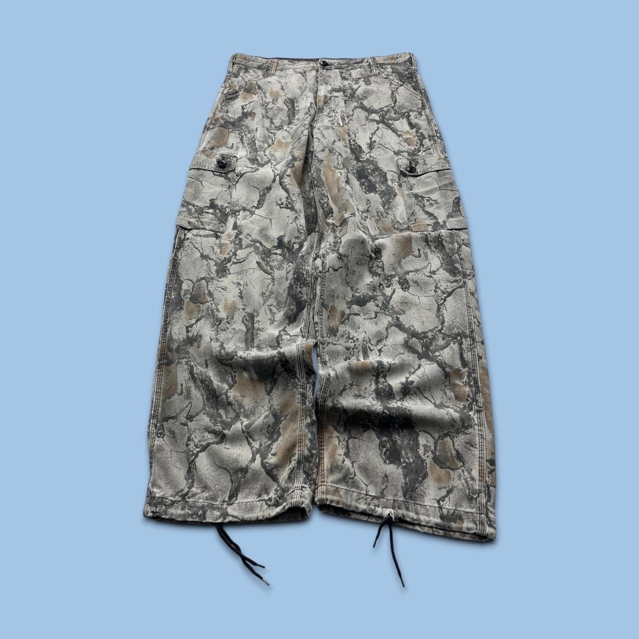 VINTAGE LIBERTY REALTREE BAGGY CAMO CARGO PANTS GREY