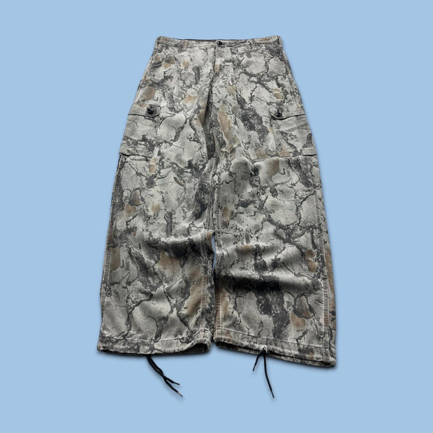 VINTAGE LIBERTY REALTREE BAGGY CAMO CARGO PANTS GREY