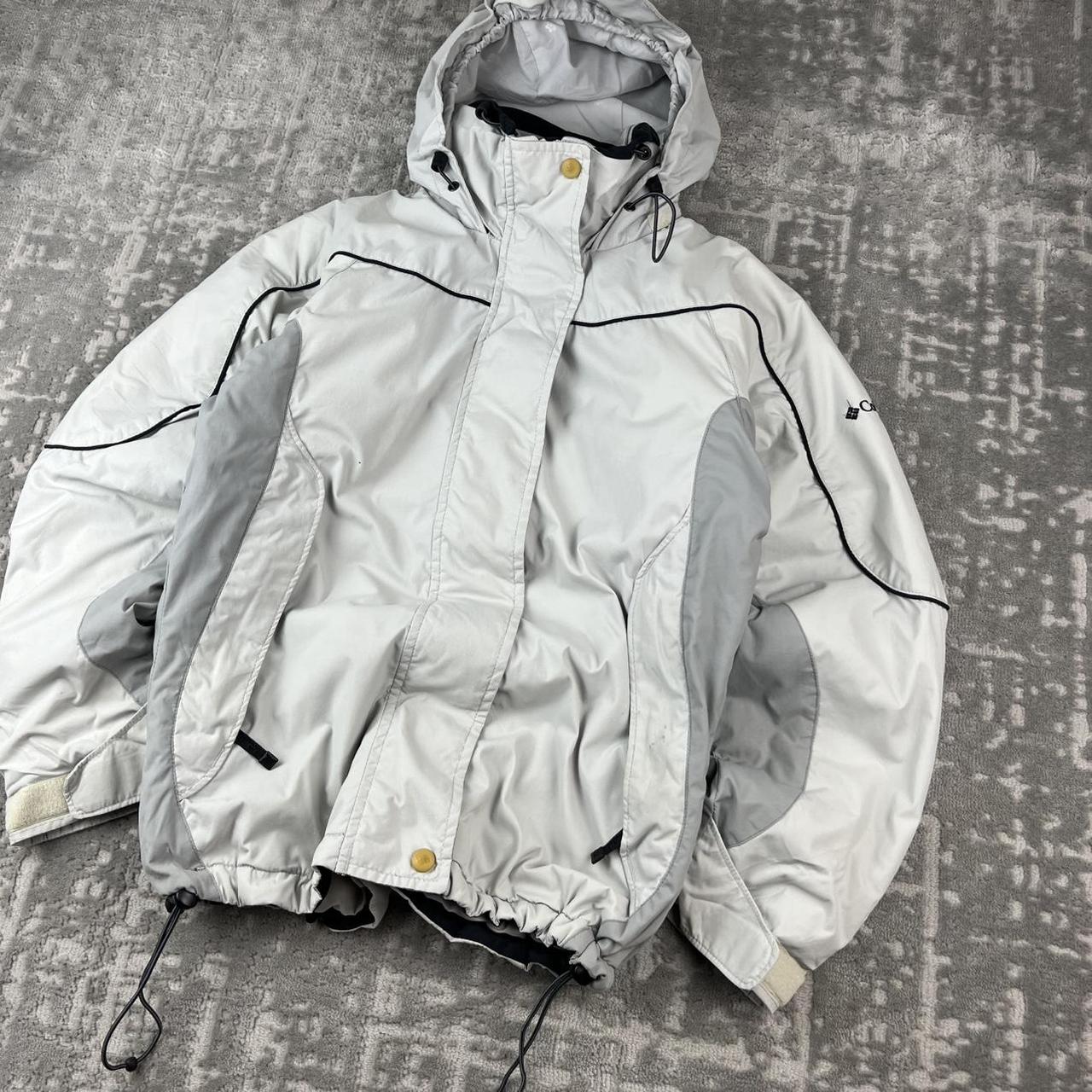 VINTAGE 00s COLUMBIA TECHNICAL UTILITY JACKET WHITE