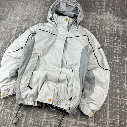 VINTAGE 00s COLUMBIA TECHNICAL UTILITY JACKET WHITE