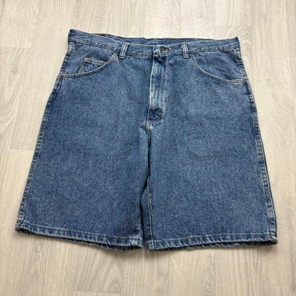VINTAGE 00s WRANGLER BAGGY LOOSE JORTS BLUE