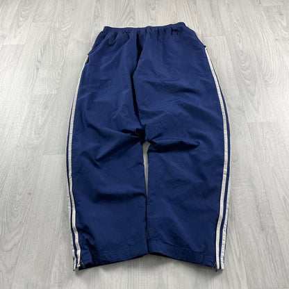 VINTAGE Y2K ADIDAS BAGGY TRACKSUIT BOTTOMS NAVY (XL)