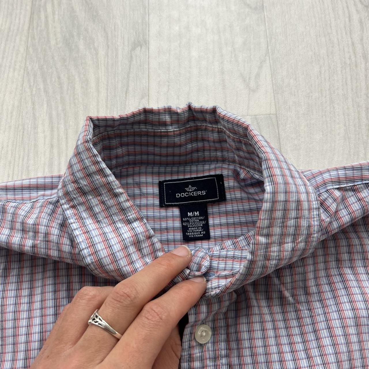 VINTAGE Y2K DOCKERS SHORT SLEEVE CHECKERED SHIRT