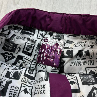 VINTAGE Y2K ROXY LOW RISE SKI PANTS SALOPETTES PURPLE