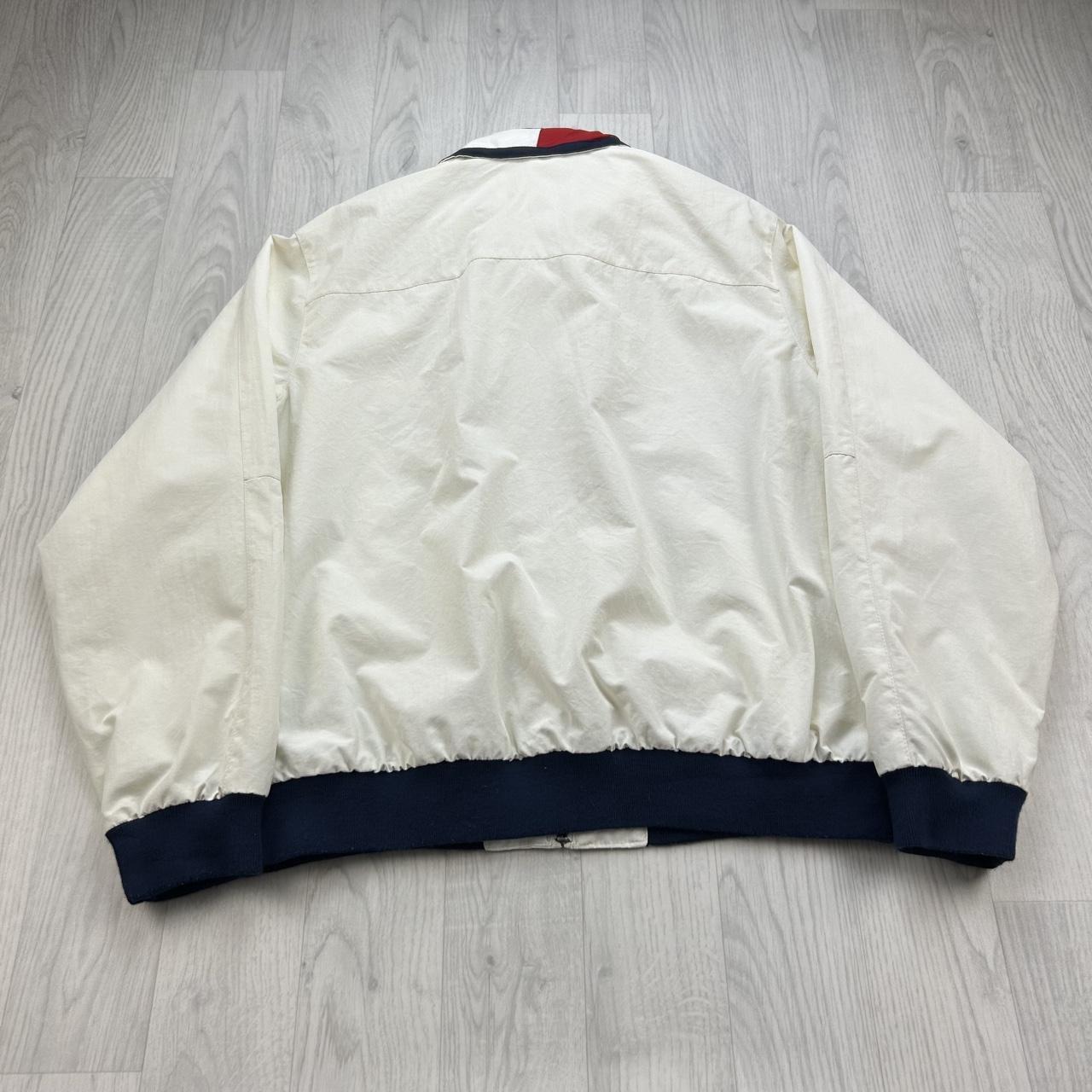 VINTAGE Y2K TOMMY HILFIGER BOMBER JACKET WHITE