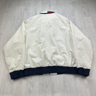 VINTAGE Y2K TOMMY HILFIGER BOMBER JACKET WHITE