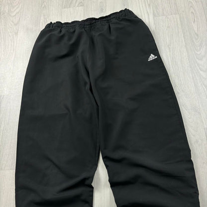 VINTAGE 00s ADIDAS BAGGY TRACKSUIT BOTTOMS BLACK