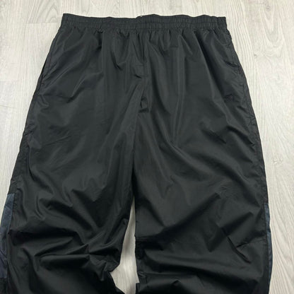 VINTAGE Y2K STARTER WIDE LEG TRACKSUIT BOTTOMS BLACK