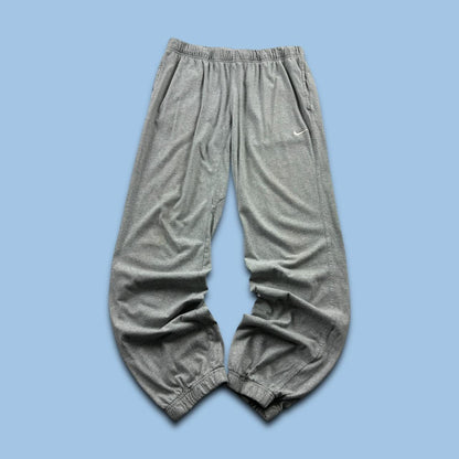 VINTAGE Y2K NIKE BAGGY COTTON SWEATPANTS GREY