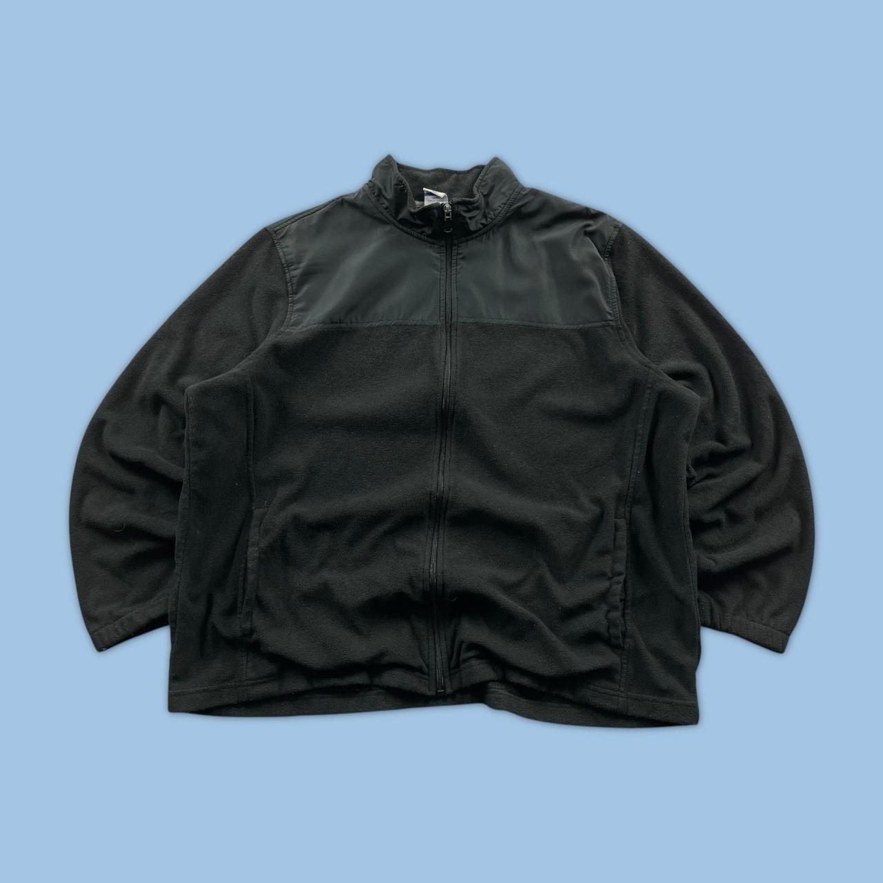 VINTAGE Y2K STARTER ZIP UP FLEECE BLACK