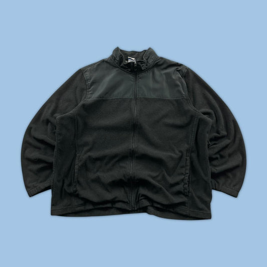 VINTAGE Y2K STARTER ZIP UP FLEECE BLACK