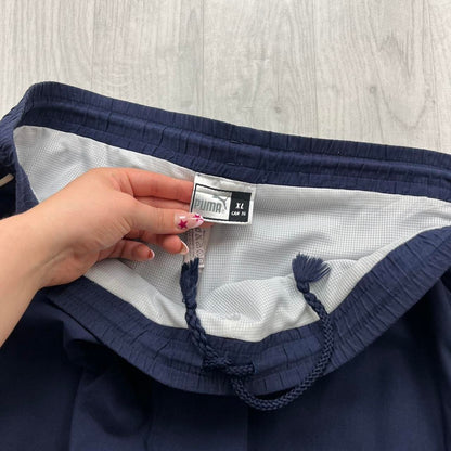 VINTAGE Y2K PUMA BAGGY TRACKSUIT BOTTOMS NAVY