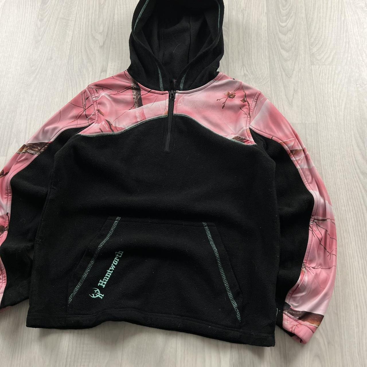 VINTAGE REALTREE HOODIE CAMO PINK BLACK