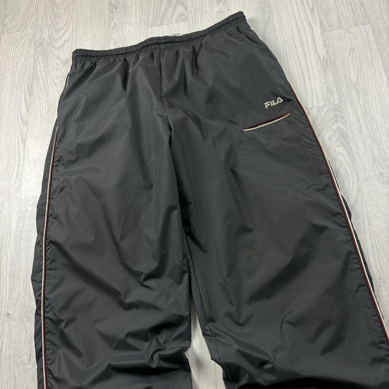 VINTAGE Y2K FILA BAGGY TRACKSUIT BOTTOMS GREY