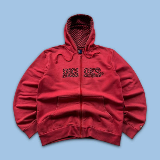 VINTAGE Y2K DICKIES ZIP HOODIE RED