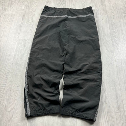 VINTAGE Y2K NIKE WIDE LEG BAGGY TRACKSUIT BOTTOMS GREY