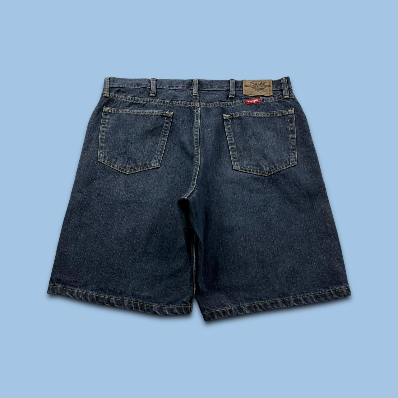 VINTAGE 00s WRANGLER BAGGY LOOSE CARPENTER JORTS NAVY