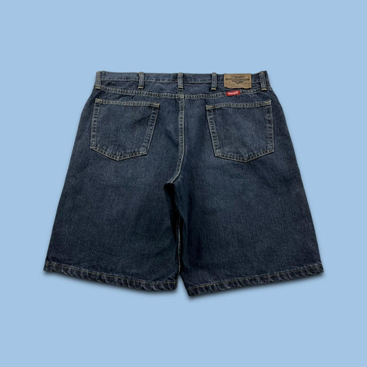 VINTAGE 00s WRANGLER BAGGY LOOSE CARPENTER JORTS NAVY