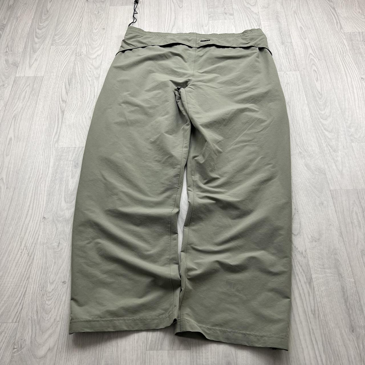 VINTAGE Y2K NIKE WIDE LEG DRI FIT TRACKSUIT BOTTOMS KHAKI