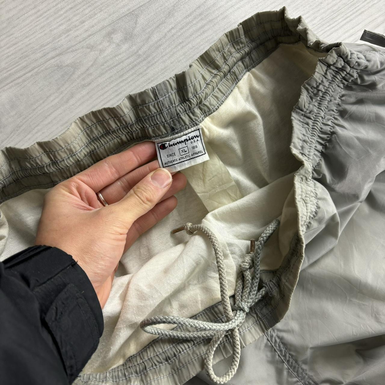VINTAGE Y2K CHAMPION BAGGY TRACKSUIT BOTTOMS GREY