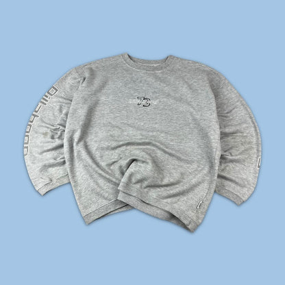 VINTAGE Y2K BILLABONG GRAPHIC SURF BOXY SWEATSHIRT GREY