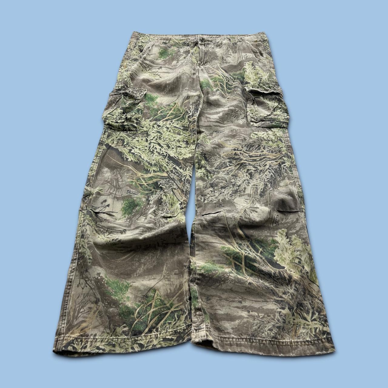 VINTAGE REALTREE BAGGY FLARED CAMO CARGO PANTS