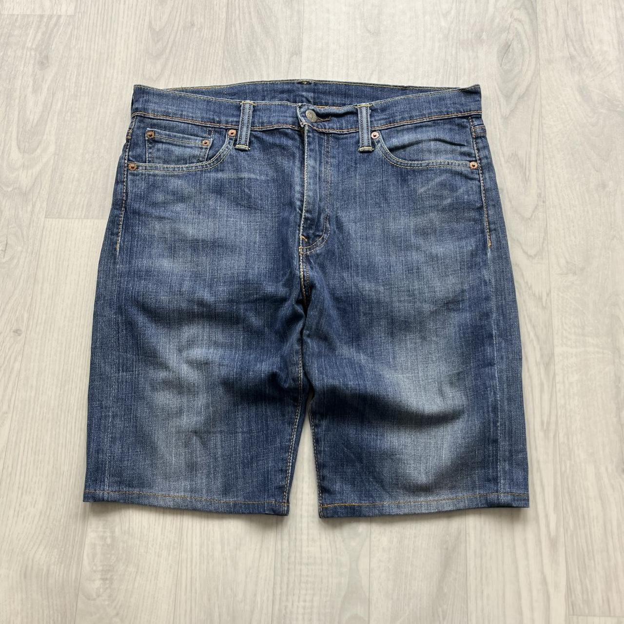 VINTAGE 00s LEVIS 513 JORTS BLUE
