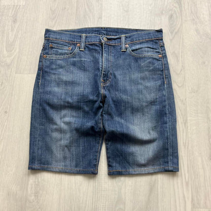 VINTAGE 00s LEVIS 513 JORTS BLUE
