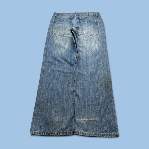 VINTAGE Y2K MARITHE FRANCOIS GIRBAUD BAGGY JEANS BLUE