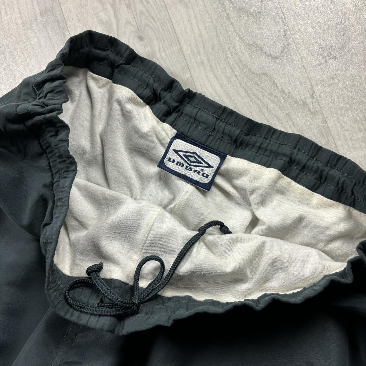 VINTAGE 90s UMBRO BAGGY TRACKSUIT BOTTOMS GREY