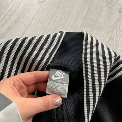 VINTAGE Y2K NIKE TRACK JACKET BLACK WHITE