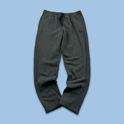 VINTAGE 00s PUMA TAPERED BAGGY COTTON SWEATPANTS GREY