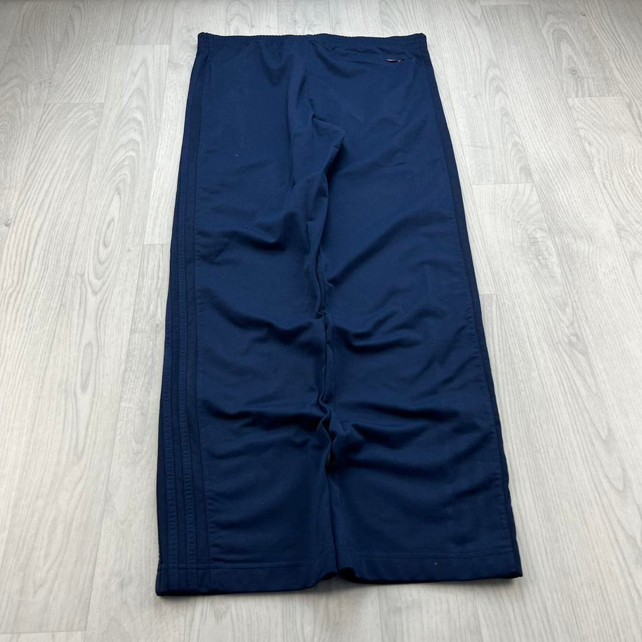VINTAGE Y2K ADIDAS BAGGY TRACKSUIT BOTTOMS NAVY