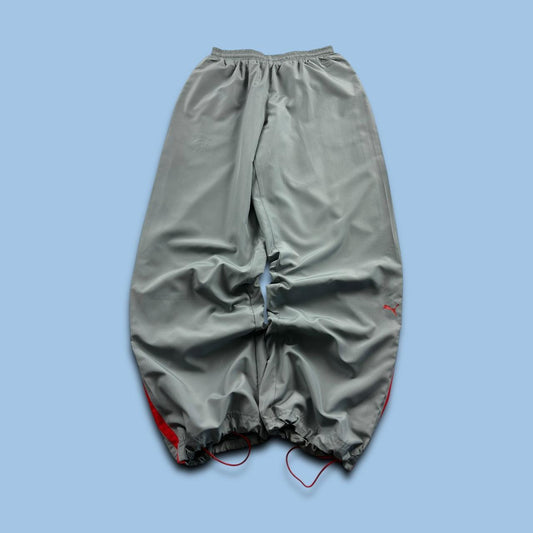 VINTAGE Y2K PUMA TECHNICAL BAGGY TRACKSUIT BOTTOMS GREY