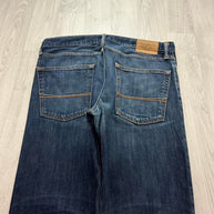 VINTAGE Y2K ABERCROMBIE AND FITCH SLIM STRAIGHT JEANS NAVY BLUE