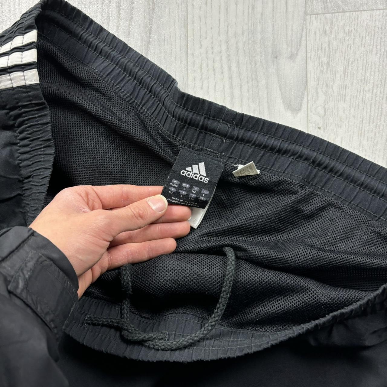 VINTAGE Y2K ADIDAS BAGGY TRACKSUIT BOTTOMS BLACK