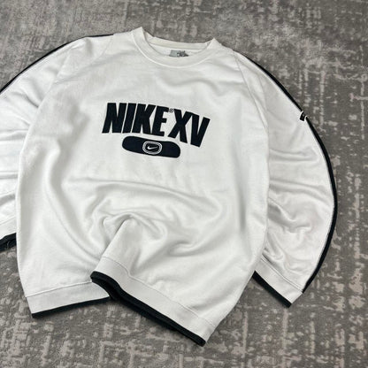 VINTAGE Y2K NIKE SPELL OUT BOXY SWEATSHIRT WHITE