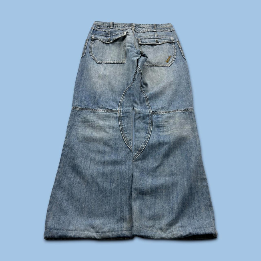 VINTAGE Y2K BENCH DOUBLE KNEE BAGGY JEANS