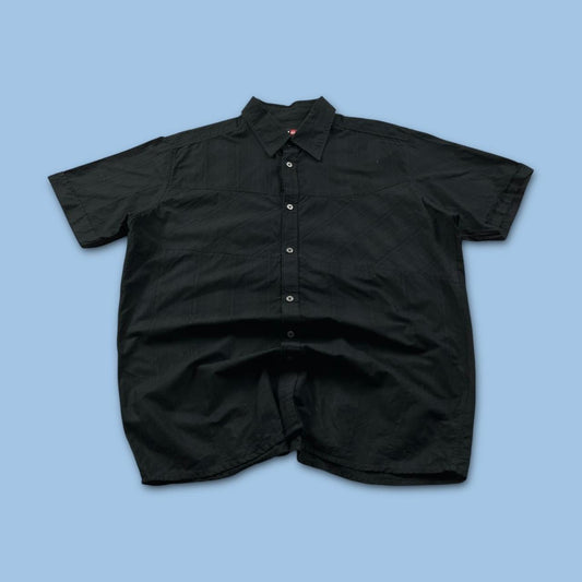 VINTAGE Y2K QUIKSILVER SHORT SLEEVE SHIRT BLACK