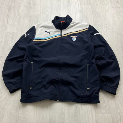 VINTAGE Y2K PUMA LAZIO WINDBREAKER TRACK JACKET NAVY