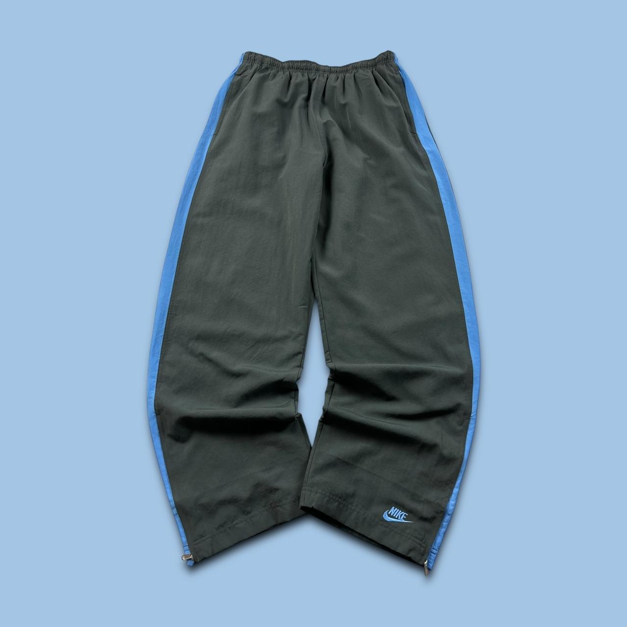 VINTAGE Y2K NIKE BAGGY TRACKSUIT BOTTOMS CHARCOAL GREY