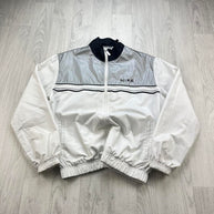 VINTAGE Y2K NIKE WINDBREAKER TRACK JACKET WHITE